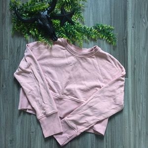 Baby Pink Cropped Sweatshirt 💕